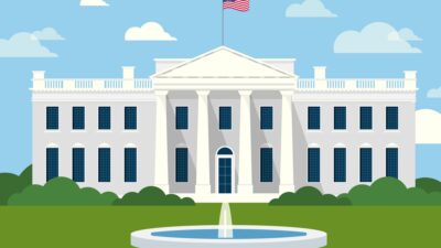 illustration of the white house